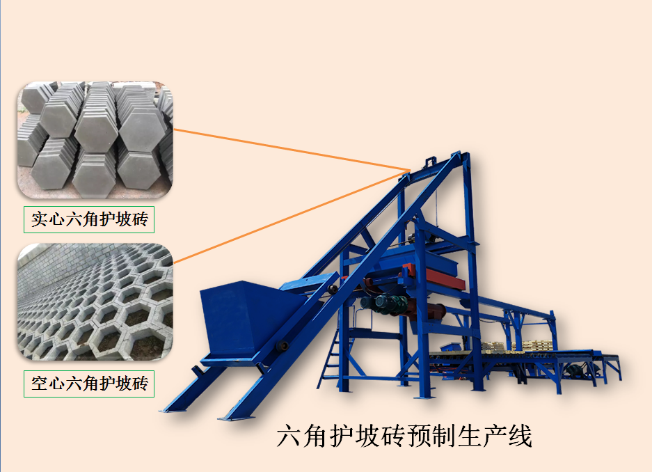六角護坡磚預制生產線結構